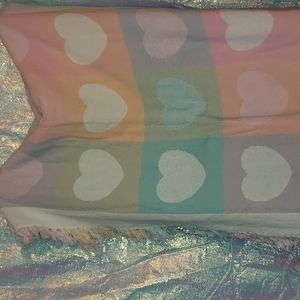 5'3"by 4'2" Heart  throw blanket